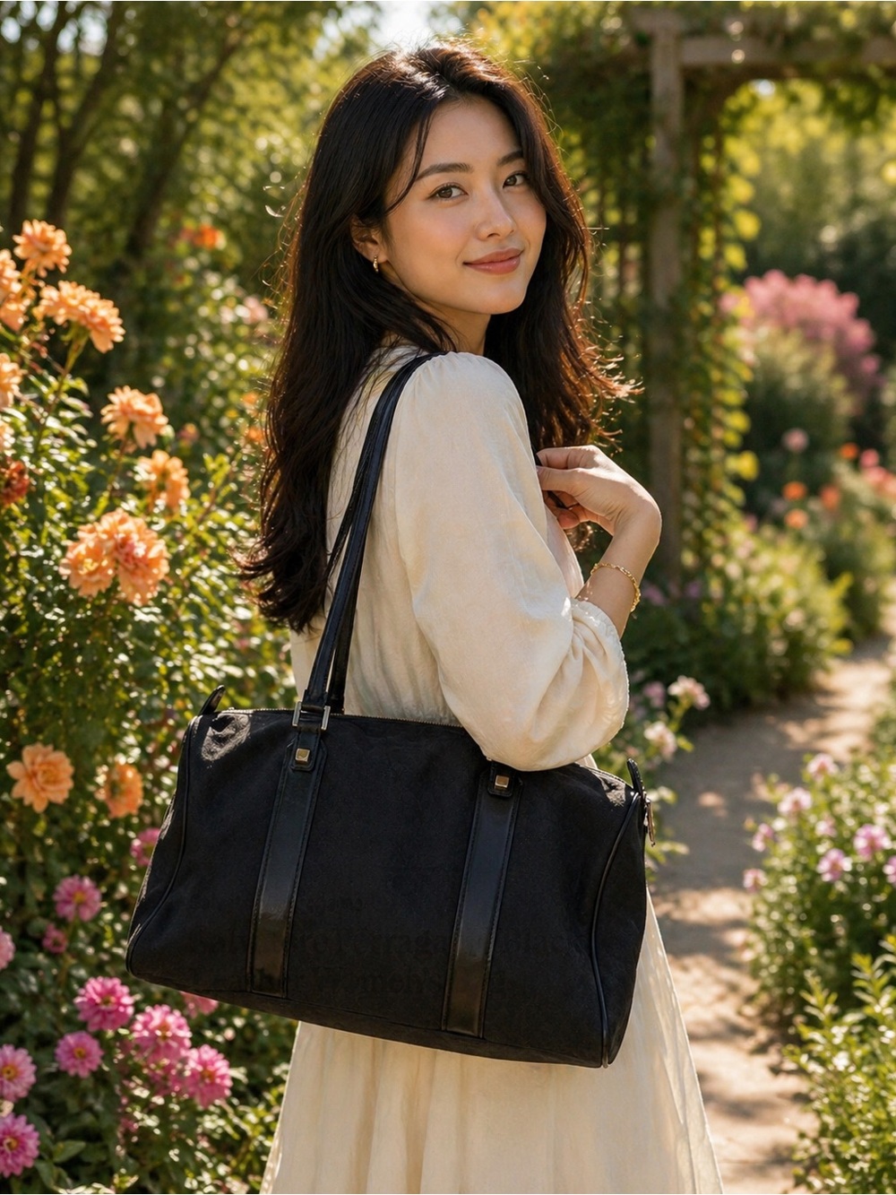 Salvatore Ferragamo Black Leather Women's Bag